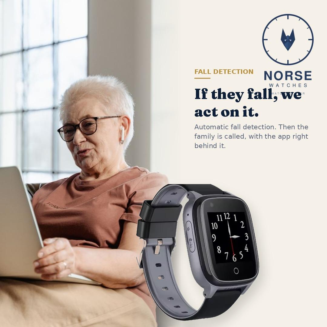 Automatic fall detection on the Norse Watch, then the family is called